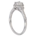 9ct White Gold 0.33ct Brilliant Cut Diamond Cluster Ring