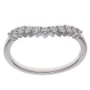 Platinum 0.25ct Brilliant Cut Diamond Wishbone Ring