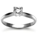Platinum 4 Claw 0.50ct Diamond Solitaire Ring