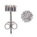 18ct White Gold 0.50ct Brilliant Cut Diamond Cluster Stud Earrings