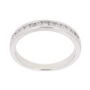 18ct White Gold 0.25ct Brilliant Cut Diamond Half Eternity Ring