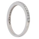 9ct White Gold 0.25ct Brilliant Cut Diamond Half Eternity Ring