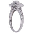 9ct White Gold 0.20ct Diamond Cluster Ring