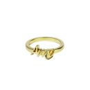 9ct Yellow Gold Personalised Script Polished Ring