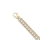 9ct Yellow and White Gold Fancy Bracelet 8"