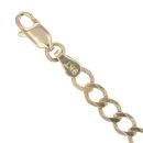 9ct Yellow Gold Curb ID Bracelet 5.5"