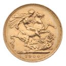 1900 Victoria Old Head UK Full Sovereign Coin