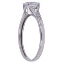 9ct White Gold Cubic Zirconia Single Stone Ring