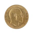 1907 Edward VII Large Head UK Full Sovereign Coin