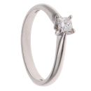 18ct White Gold 0.25ct Princess Cut Diamond Solitaire Ring