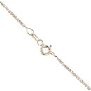 9ct Yellow Gold 0.01ct Diamond And Sapphire Pendant And Chain 18"