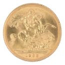 1963 Elizabeth II First Portrait UK Full Sovereign Coin