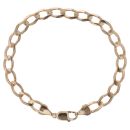 9ct Yellow Gold Curb Bracelet 9"