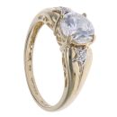 14ct Yellow Gold Cubic Zirconia Star Ring