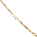 9ct Yellow Gold Foxtail Chain 18"