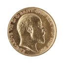 1909 Edward VII Large Head UK Half Sovereign Coin