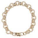 9ct Yellow Gold Patterned Belcher Bracelet 8"