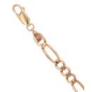 9ct Yellow Gold Figaro Bracelet 8"