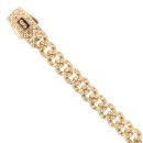 14ct Yellow Gold Monaco Classic Flex Lock Curb Bracelet 8.5"