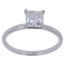 Platinum 1.00ct Princess Cut Diamond Solitaire Ring