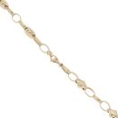 14ct Yellow Gold Patterned Ball Belcher Chain 26"