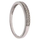 18ct White Gold 0.10ct Diamond Half Eternity Ring