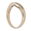9ct Yellow Gold 0.15ct Diamond Wishbone Ring