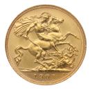 1908 Edward VII Large Head UK Half Sovereign Coin