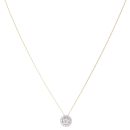 18ct Yellow Gold 0.50ct Brilliant Cut Lab Grown Fancy Pendant and Chain 18"