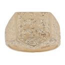 9ct Yellow Gold Three Lions England Signet Ring