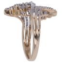 9ct Yellow Gold 0.75ct Brilliant Cut Diamond Fancy Twist Ring