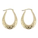 Gold Plated Silver Creole Earrings