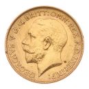 1912 George V Large Head UK Half Sovereign Coin