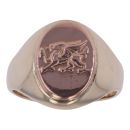 9ct Yellow and Rose Gold Welsh Dragon Signet Ring