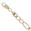 9ct Yellow Gold Figaro Bracelet 7.5"