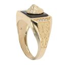 14ct Yellow Gold Cubic Zirconia Lion Ring