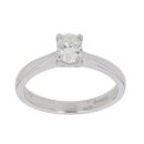 Platinum 0.35ct Oval Cut Diamond Solitaire Ring