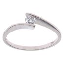 9ct White Gold 0.15ct Diamond Solitaire Ring