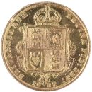 1887 Victoria Jubilee Head Shield Back UK Half Sovereign Coin