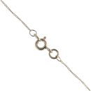9ct Yellow Gold Cubic Zirconia Cluster Pendant and Chain 18"