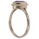 9ct Yellow Gold Amethyst Single Stone Ring