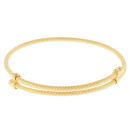 22ct Yellow Gold Child's Dot Cut Bangle