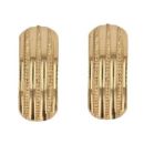 22ct Yellow Gold Patterned Stud Earrings