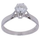 18ct White Gold 0.60ct Brilliant Cut Diamond Solitaire Ring