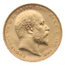 1908 Edward VII Large Head Australia Full Sovereign Coin