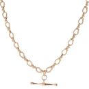 9ct Yellow Gold Fancy Link Albert T-Bar Chain 20"
