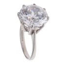 9ct White Gold Cubic Zirconia Single Stone Ring