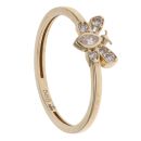 14ct Yellow Gold Cubic Zirconia Bee Ring