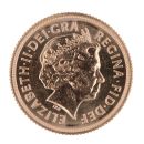 2013 Elizabeth II Fourth Portrait UK Full Sovereign Coin