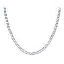Silver Curb Chain 20" By Icesia